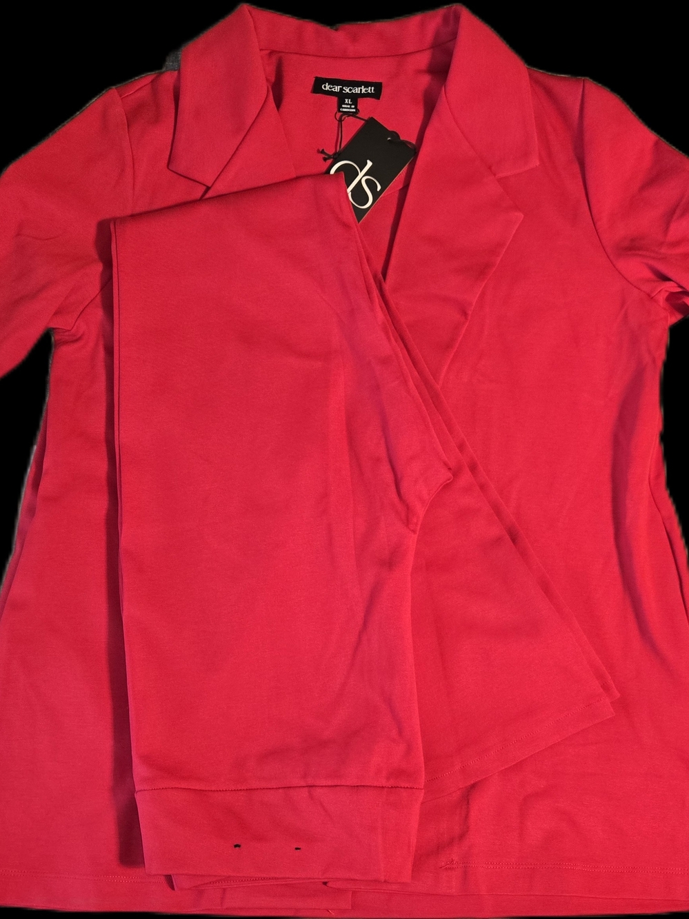 Dear Scarlett High-Rise Red Flare Magic Pants - Size XL - Picture 7 of 8